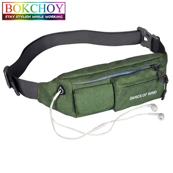 

Multi-pockets Belt Bag Business Waist Packs Anti-theft Portable Men Women Waist Bag with Earphone Hole Adjustable Belt
