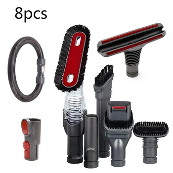 

8Pcs/Set Crevice Brush Mini Tools Parts For Dyson V6 DC24 DC25 Vacuum Cleaner Attachment Mattress Wide Nozzle Dust Brush Hose
