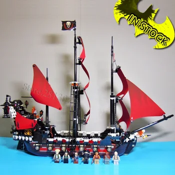

16009 Queen Anne's Reveage boat Pirates of the Caribbean Ship In Stock Ideas 1151Pcs 4195 Model Building Blocks Bricks Toys