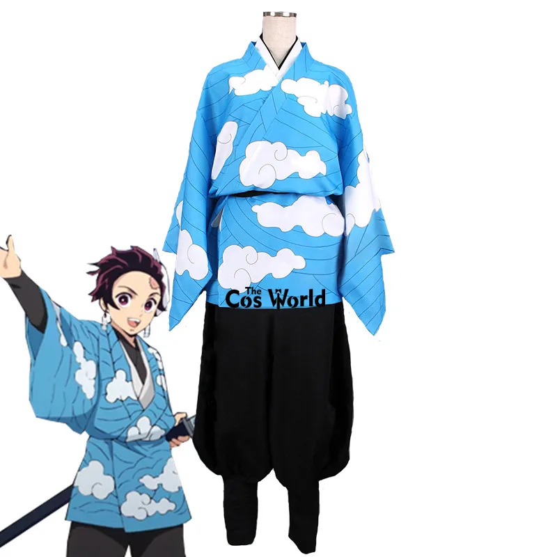 Демон убийца: Kimetsu no Yaiba Kamado Tanjirou Urokodaki Sakonji Haori кимоно юката Униформа аниме