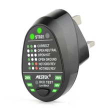 Практичный профессиональный дисплей подсветки УЗО Электрический тестер розетки заземления провода тестер широкий спектр применения