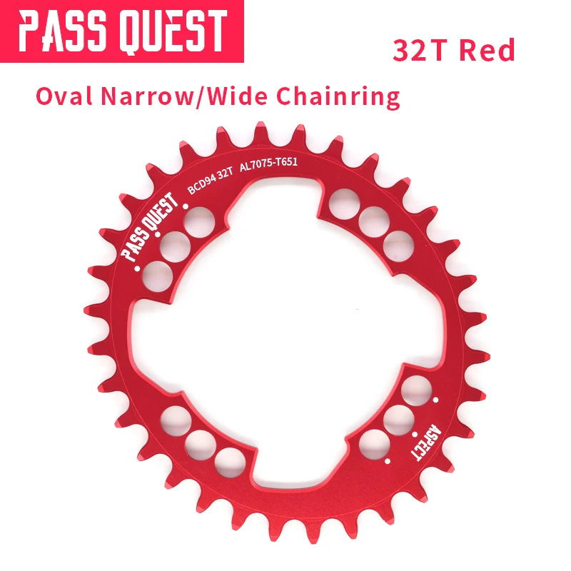 Pass Quest, 11 скоростей, Овальный горный велосипед, цепи 94BCD, GX, Кривошип, велосипедная рукоятка, передняя Звездочка шатун, горный велосипед, части 32-38T