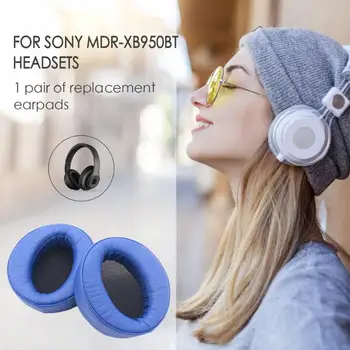 

VODOOL 1Pair Replacement Earpads Earmuffs Cushion for Sony MDR-XB950BT Headsets Reducing Noise Comfortable Wearing Drop Shipping
