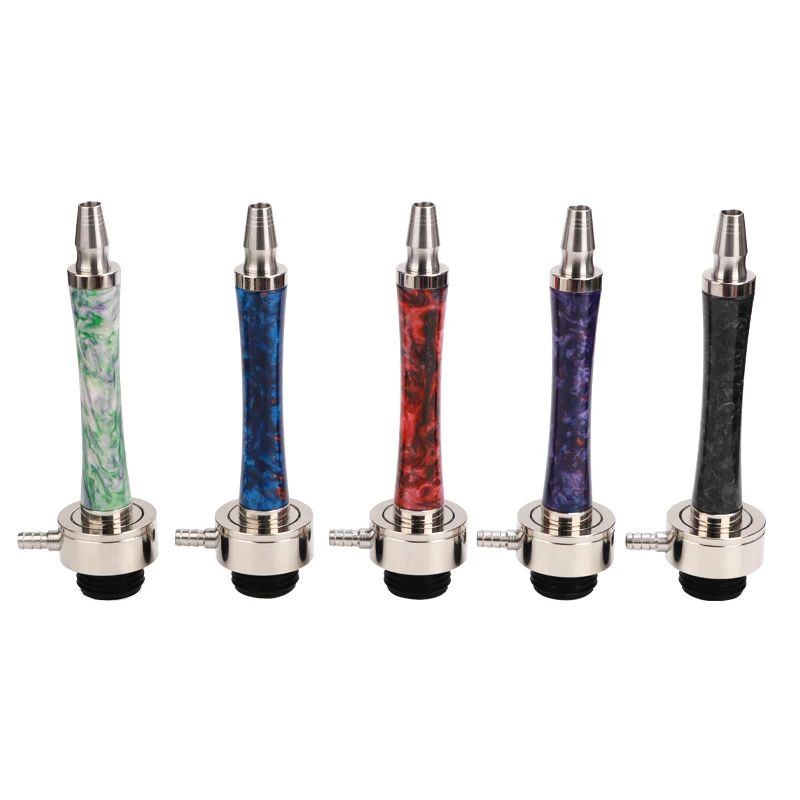 

High quality gift box Hookah Shisha Colored Smoking Sheesha resin+stainless steel Hookah accessories for smoke without bottle