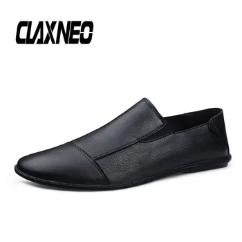 

CLAXNEO Man Loafers Genuine Leather Male Moccasins Casual Shoes Slip on Men's Shoe Breathable
