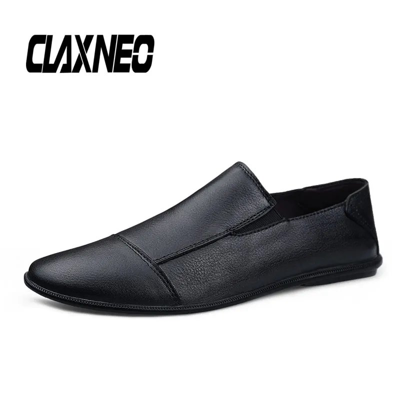 CLAXNEO мужские лоферы из натуральной кожи Мужские мокасины Повседневная обувь без