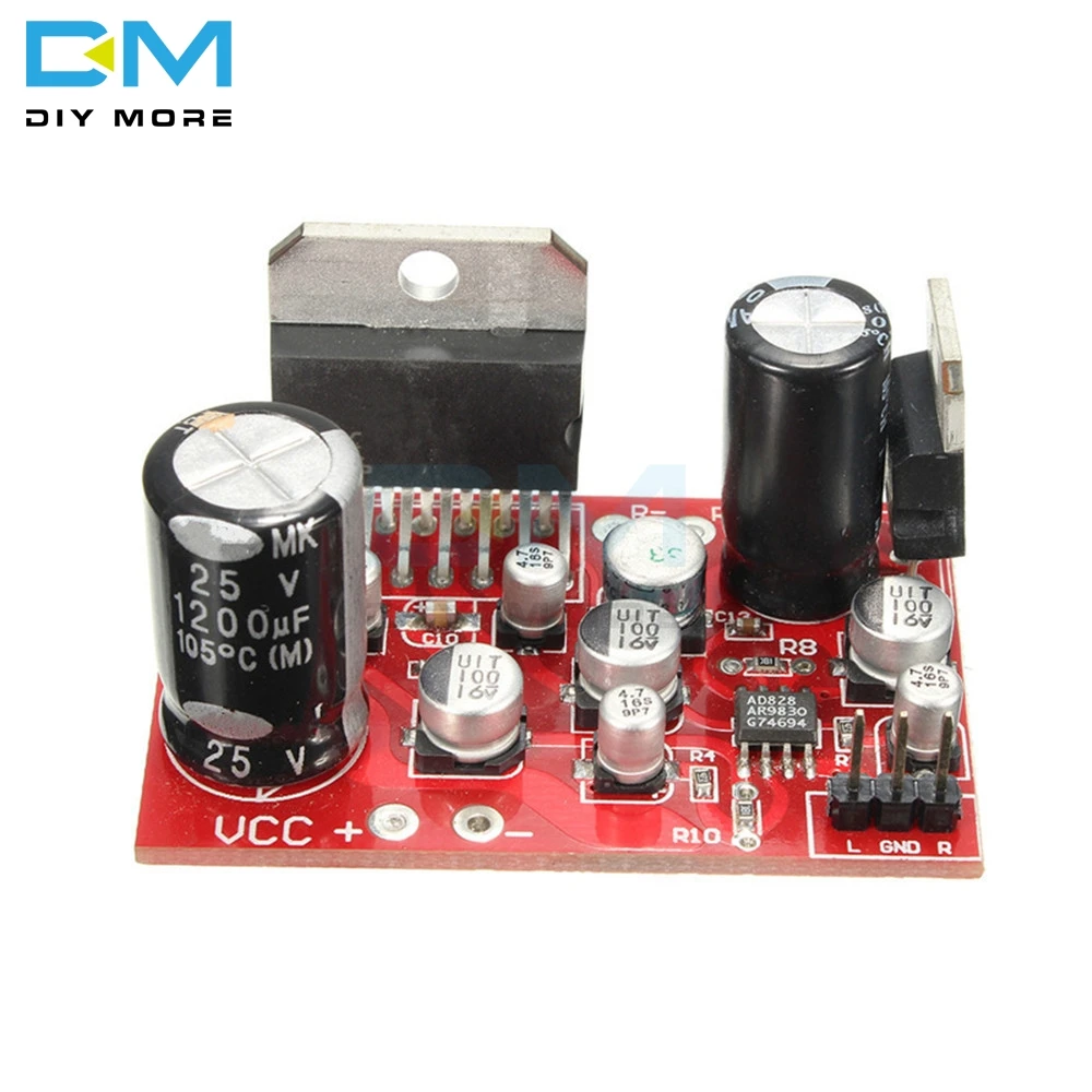 Diymore TDA7379 38W+ 38W стерео усилитель платы DC 12V w/AD828 преамп супер чем NE5532 платы усилителей