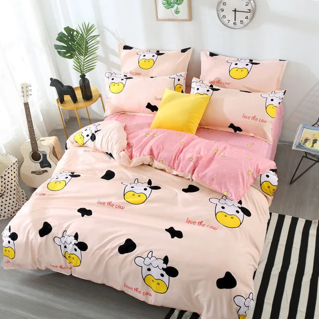 2TJ-61008-009 J Pink Love 4 шт. для девочки, мальчика, ребёнка набор постельного белья пододеяльник для взрослых детская кроватка простыни и наволочки одеяло набор постельных принадлежностей 2TJ-61008 - Цвет: 2TJ-61008-009
