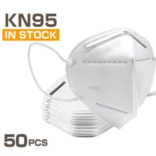 50 Pcs KN95 font b Masks b font 4 Layers Filter Dust Mouth PM2 5 font