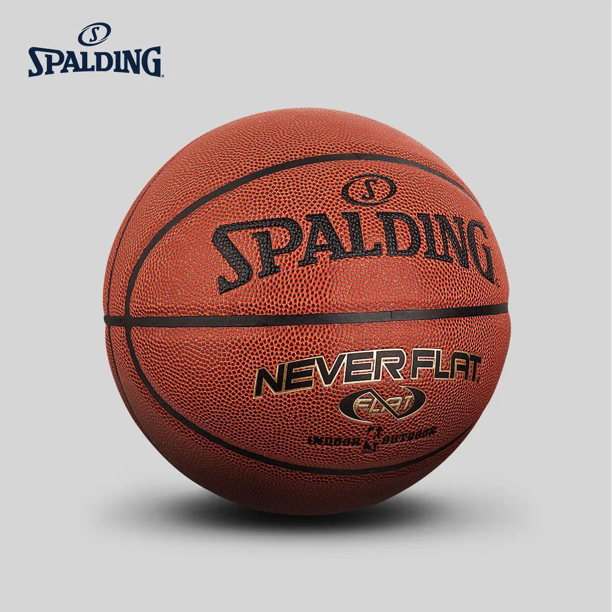 spalding NBA Never плоские серии общий размер 7 PU MATERIAIL Крытый открытый баскетбол мяч обучение мяч 74-096Y