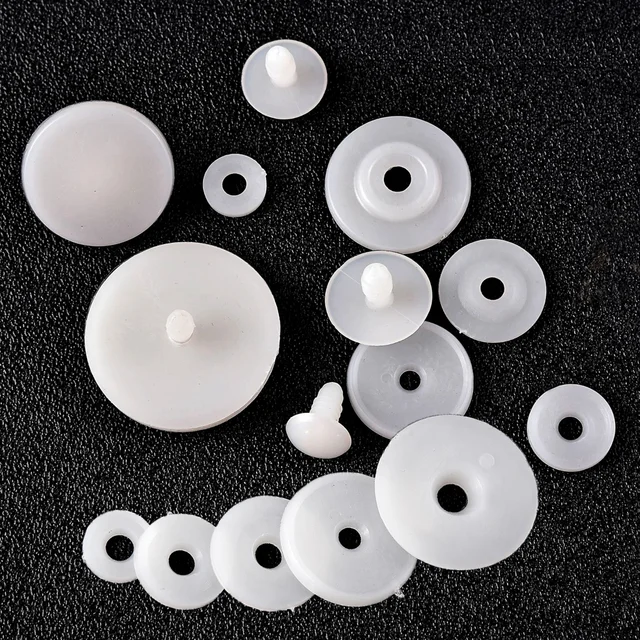 20/50Pcs 15/20/25/30/35/45mm White Plastic DIY Doll Joints Teddy Bear Making Crafts Kids Toy Dolls Accessories For Child Toys 1