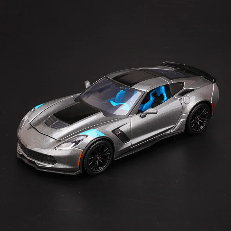 1:24 Hornet Corvette z06 литая под давлением модель автомобиля Имитация Ретро коллекция металлический автомобиль игрушка Коллекционная дорожное произведение