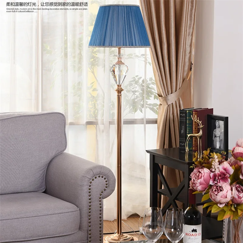 Lâmpadas de Assoalho Decorativo para Casa Oufula Moderna Design Luxo Cristal Sala Estar Luz Led 4 Luminárias de pé