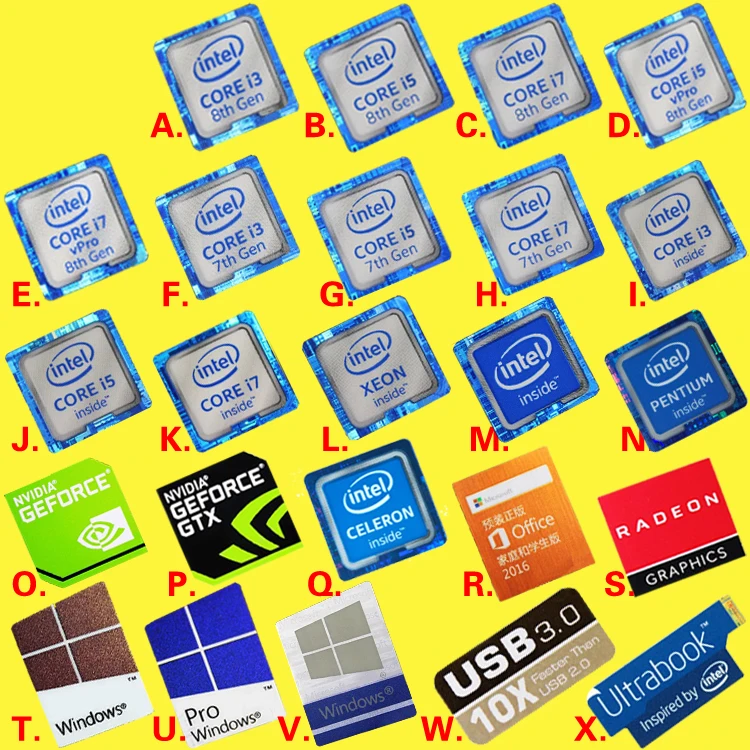 Original 6 7 8th generation intel i3 i5 i7 celeron intel xeon pentium