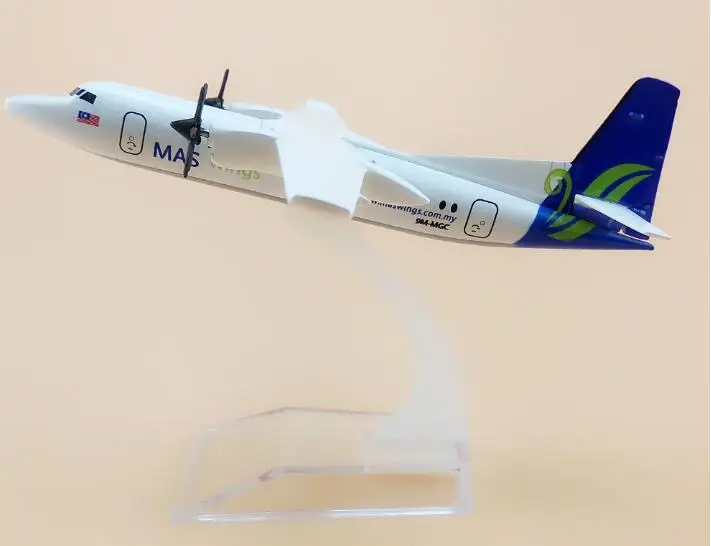 16 см металлическая воздушная Малайзия MAS MASwings FOK Fokker F-50 F50 Airways модель самолета Модель w Стенд самолета