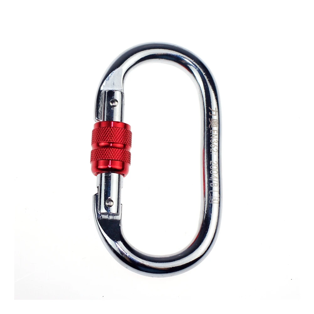

Outdoor Rock Climbing Buckle D-shaped Tension 25KN Professional Mountaineering Outdoor Automatic Lock Safety Sports Equipment
