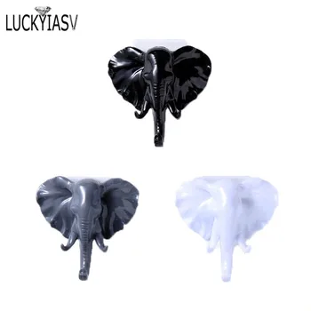 

Keys Bags Hanger Wall Door Cabinet Holder Creative Animal Head Shape Hook Jewelry Holder Decor Display Rack Elephant Hook