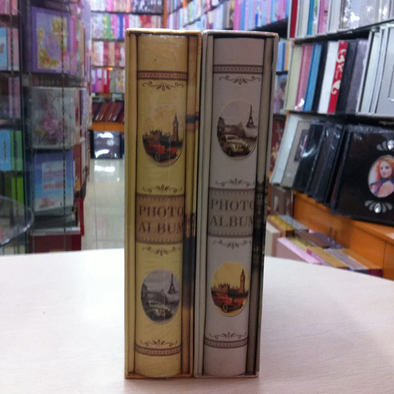 Горячая продажа винтажный 6 дюймов вставной фотоальбом сувенир любовник свадьба