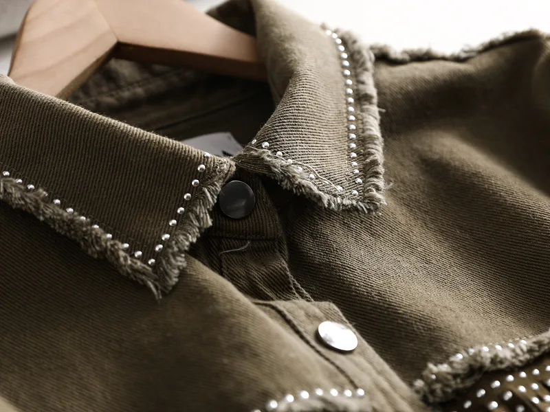 Wo19 осенний стиль универсальный свободный крой для похудения BF Стиль Горячая Распродажа кисточка джинсовый пиджак женский