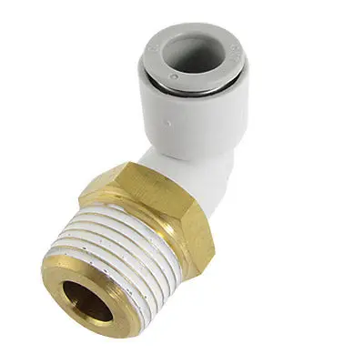 

10mm Push In to Connect 21mm Male Thread Elbow Quick Connector Air Fitting