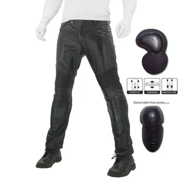 

Genuine motorcycle rider Kominie straight riding anti-fall Trousers motorcycle waterproof windproof leather pants
