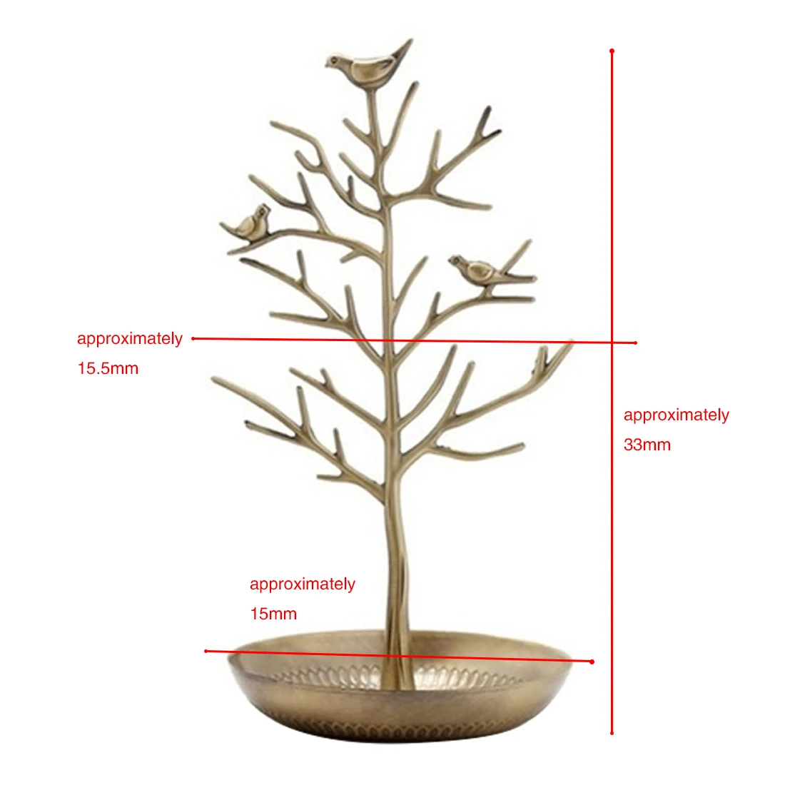  Hot Sale Jewelry Display Stand Rack Tree Bird Stand Iron Necklace Earring Holder Bracelet Fashion O