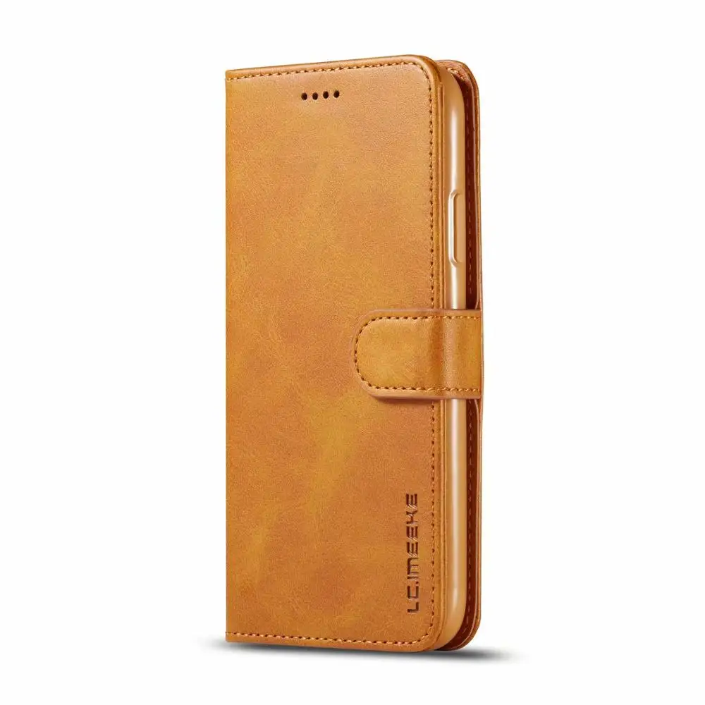 Yellow Кожаный чехол Чехол-портмоне для iPhone 11 X XR XS max, роскошный магнитный держатель для карт, чехол-кошелек для iPhone 8, 7, 6, 6S - Цвет: Yellow