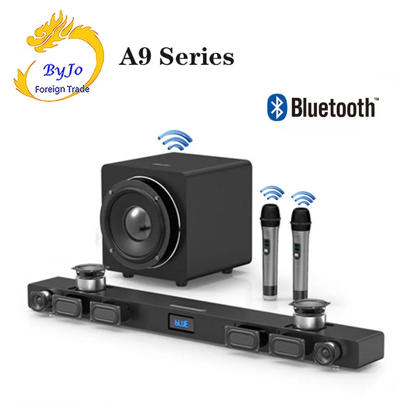 Звуковая панель JY AUDIO A9 Bluetooth 5 1 домашний кинотеатр с объемным звуком 8 встроенных