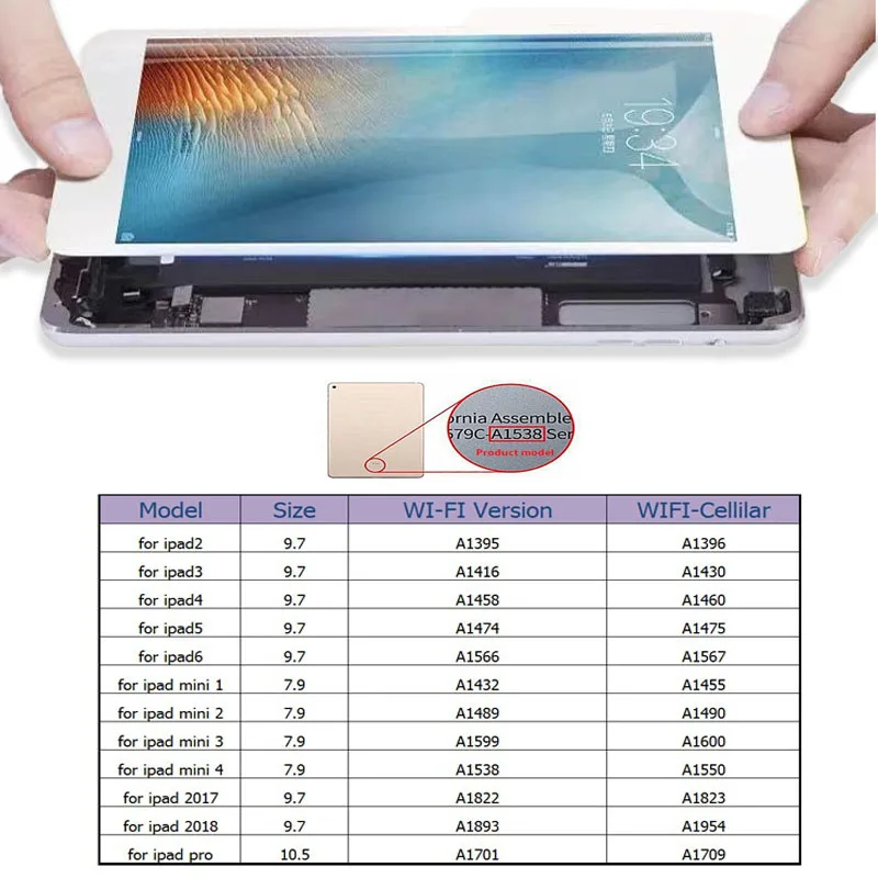 100% original a1395 wifi versão a1396 ou a1397 3g celular limpo icloud mainboard livre icloud para ipad 2 placa lógica substituir