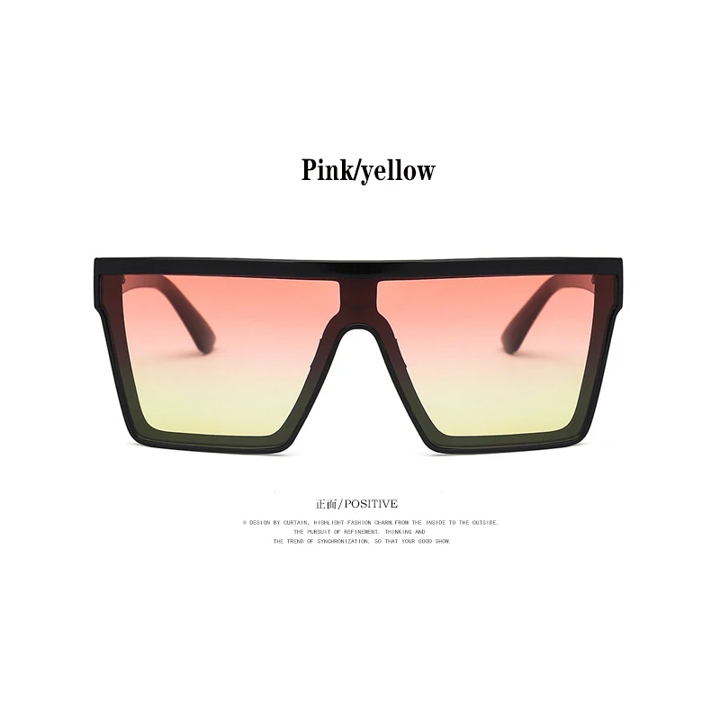 亮黑框上粉下黄