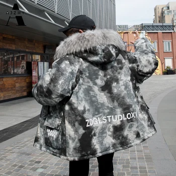 

Men Winter Thick Warm Parka Camouflage Hooded Jacket and Coat Male Military Tactical Waterproof Zipper Pockets Overcoat Jackets