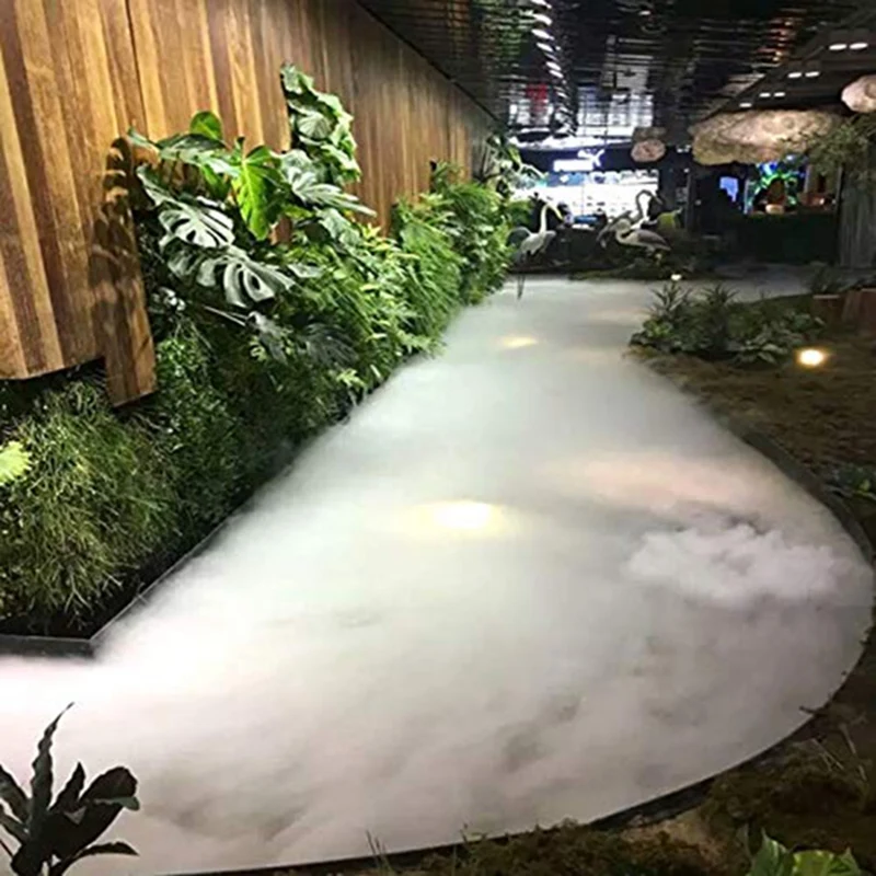 10 Head Fog Machine Mist Maker Industrial Humidifier Ultrasonic Spray Water Fountain Pond Atomizer Without Power Supply