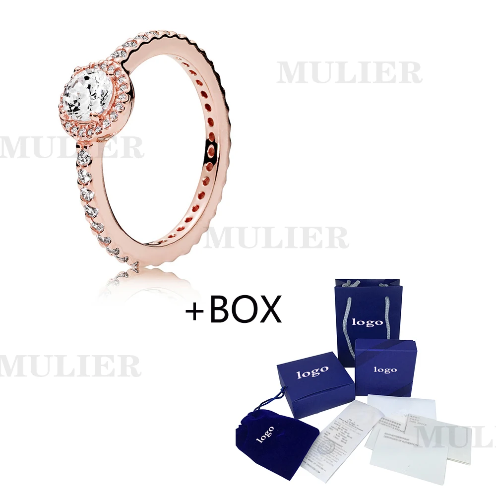 MULIER Новое Серебро s925 пробы 180946cz модное женское кольцо классический элегантный стиль отправить подруге лучшее романтическое ювелирное изделие подарок - Цвет основного камня: 1