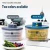 3L Electric Vegetables Dryer Salad Spinner Dehydrator Multifunction Fruits Washing Draining Basket USB Charing Kitchen Drainer 2