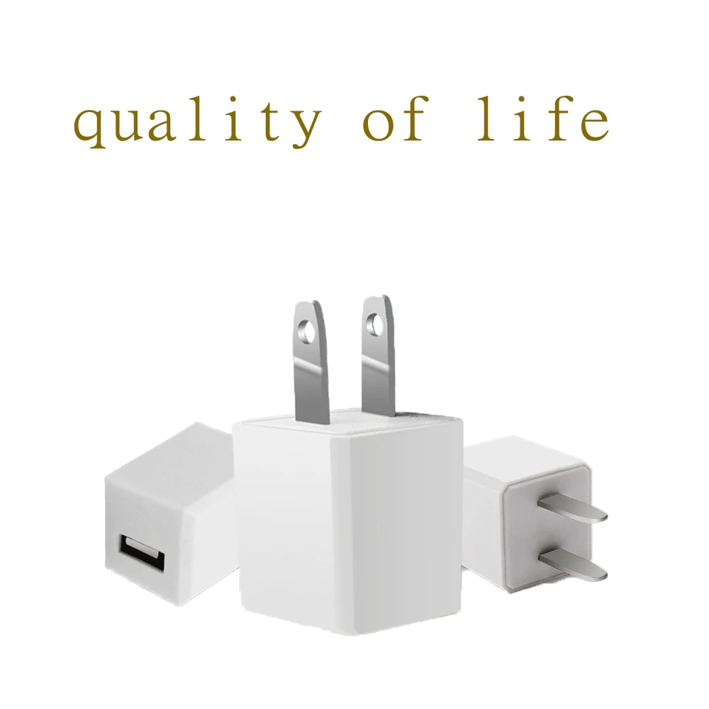

5V 1A Mini Charger Charging Head Fast Charging for iPh iPad USB interface for Mobile phone JP/US/CH Version