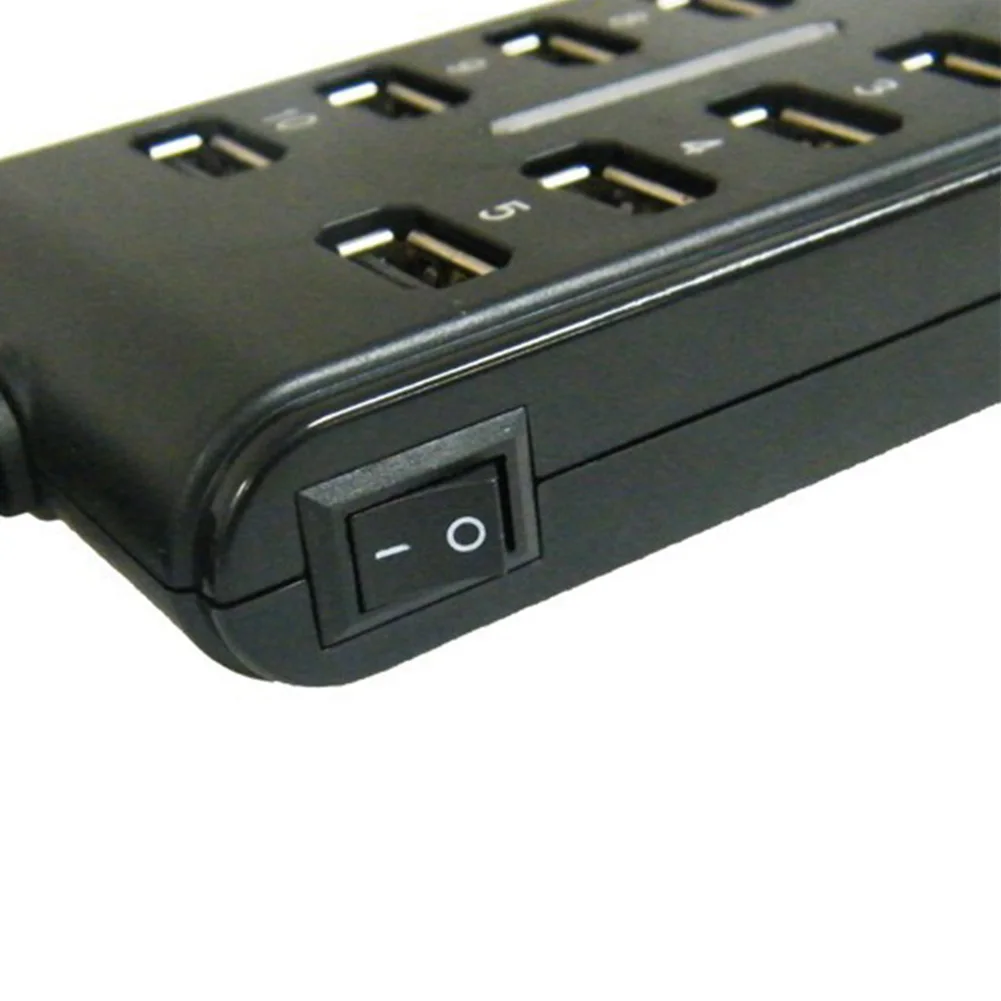 Usb-концентратор для передачи данных и зарядки от 1 до 10B 2,0 концентратор, кнопочный переключатель TypeB концентратор Прямая поставка