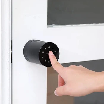 

European and American simple room smart handle can password fingerprint door lock Smart Lock