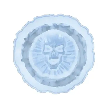 

Crystal Epoxy Resin Mold Skull Ashtray Casting Silicone Mould DIY Crafts Desktop Decoration Making Tools