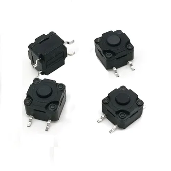

100pcs/lot 4 pins 8*8*6.5/7/7.5/8/8.5/9/9.5/10/10.5/11/12 mm SMD Tactile Push Button Waterproof Tact Switches 8x8mm