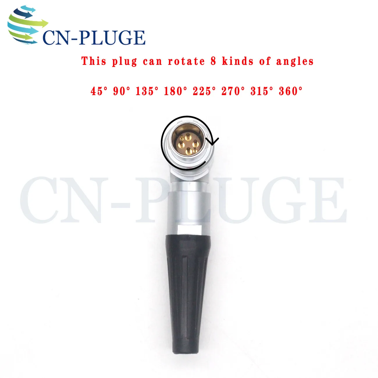 FSG 1B Rotating right-angle plug 6-pin (4+2). Positioning can be rotated in 8 angles Suitable for DJI Ronin 2 power outlet | Обустройство
