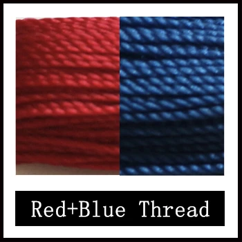 Ручной работы из углеродного волокна кожа черная замша чехол рулевого колеса автомобиля для BMW E90 320i 325i 330i 335i E87 120i 130i 120d - Название цвета: Red Blue Thread