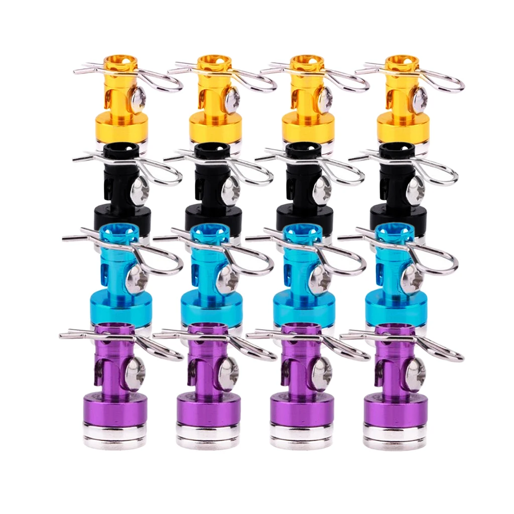4pcs Metal Magnetic Stealth Invisible Body Post Mount RC Car Shell Column