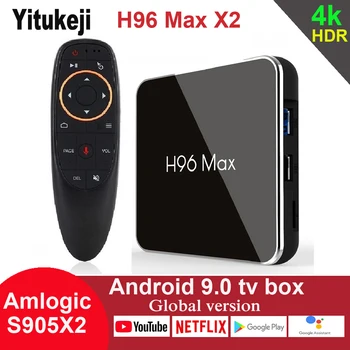 

Android 9.0 TV Box H96 Max X2 Amlogic S905X2 4G 32GB 64GB Media player 4K Google Voice Assistant Netflix Youtube H96MAX 2GB16GB