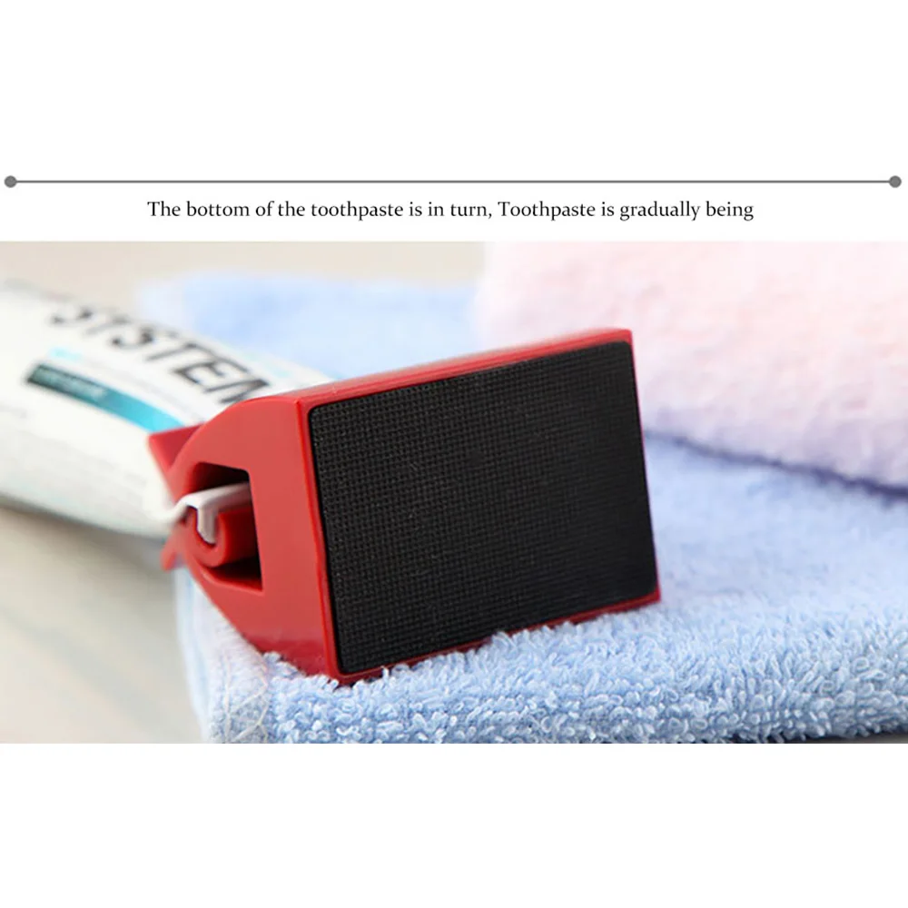 

Plastic Bathroom Home Tube Rolling Holder Squeezer Easy Toothpaste Dispenser new