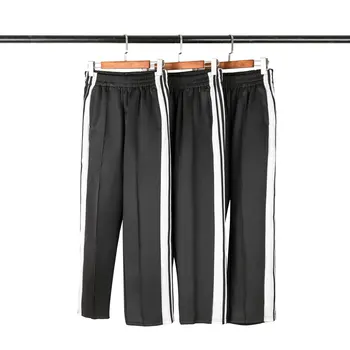 

2020 Hip Hop Pant Side Buttons Color Solid Men Casual Sweatpant Jogger Harem Pant Streetwear Track Pants Autumn Fashion Trousers