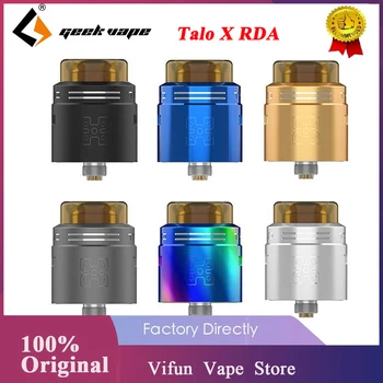 

New!! Geekvape Talo X RDA 24mm Rebuildable Drip Atomizer for Squonk Mod Single/Double Coil Adjustable Airflow e-Cig Accessories