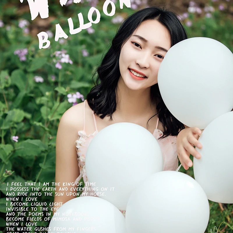 5-36inch Big Pure White Balloon Custom Wedding Ballon Advanced Matte Inflatable Helium Balon Birthday Party Decorations Toy | Дом и сад