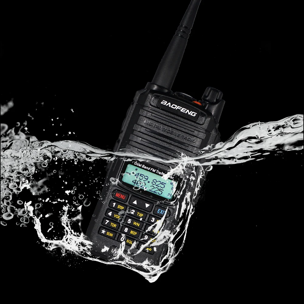 IP67 Waterproof Baofeng UV 9R Plus Walkie Talkie Dual Band Two Way Radio 10W UHF VHF 2