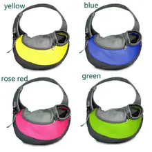 Pet сумка для переноски собак на открытом воздухе Дорожная сумка сетка Оксфорд Одиночная сумка через плечо перевязь сетка Удобная дорожная сумка на плечо