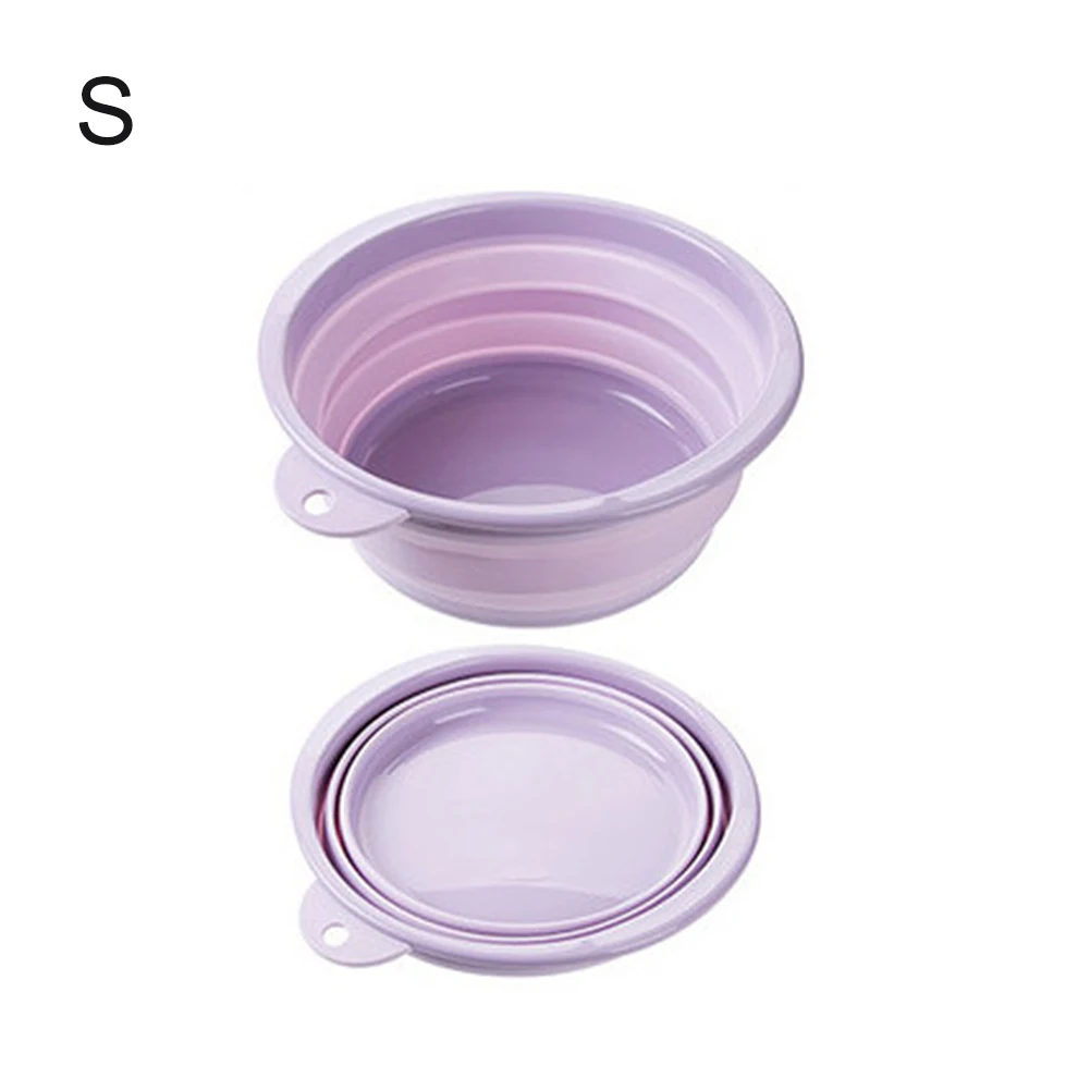 Portable Basin Collapsible Silicone Washbasin Outdoor Folding Wash Basin Folding Bucket Container Bathroom Accessories